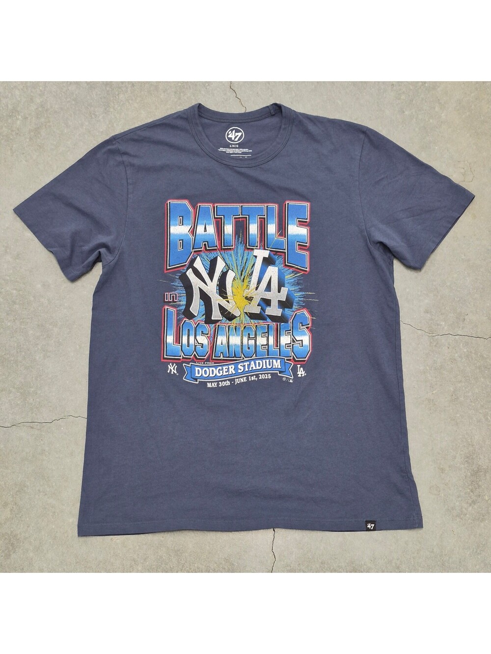47 Brand Battle in Los Angeles Dodgers T Shirt